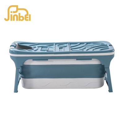 China 1.4m Large Stocked Plastic Foldable Portable Bathtub For Adults for sale