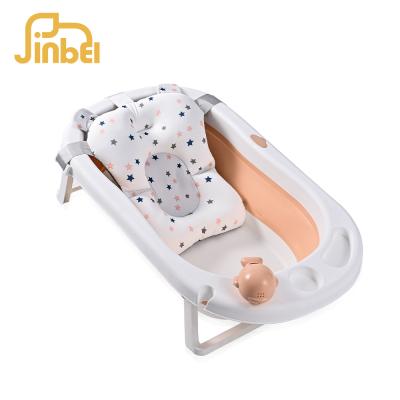 China 2021 Children Sustainable Foldable Animal Bathtub Baby Cushion Baby Bathtub With Thermometer for sale