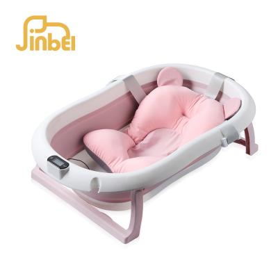 China 0-3 Years Old Baby Folding Tub Kids Eco-Friendly Plastic Bathtub for sale