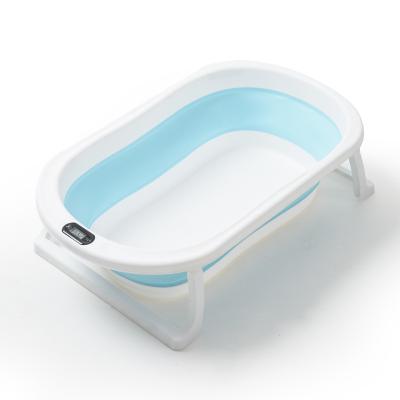 China Custom Plastic Baby Foldable Bathtub Logo Viable for sale