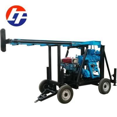 China Construction worksÂ   200m trailer mounted portable underground used drilling rigs for sale with hydraulic legs and tower for sale