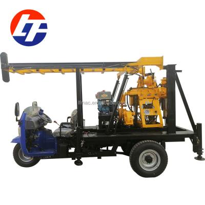 China Construction worksÂ   200m tricycle rode portable used water well drilling rig for sale for sale