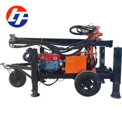 China Farms 130m Small Self Moving Well Water Drilling Rig Ground Top Drive for sale