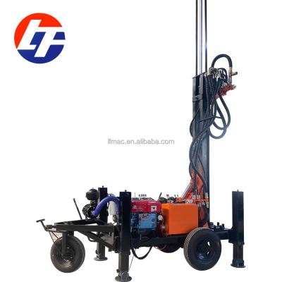 China Self Propelled Farms 130m Top Drive Trailer Mounted Small Water Well Drilling Rig For Sale for sale