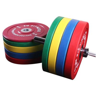 China Home Dish Universal Wholesale Rubber Dish Gym Weight Dish Barbell Color Fitness Competition Barbell Books for sale