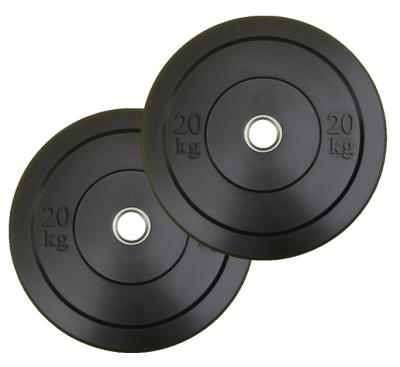 China Universal Factory Wholesale Black Rubber Barbell Dish Counterbalance Dish Gym Home Fitness Competition Barbell Dish for sale