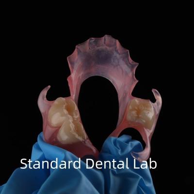 China High Esthetics Dental TCS Valplast Flexible Partial Dentures Dental Lab pink shade for sale