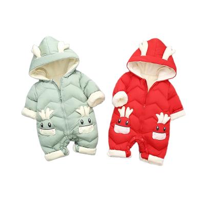 China Baby Winter Waterproof Snowsuit Plus Thick Overalls Boys Overalls 0-2 Years Romper Newborn Babies Toddler High Quality Coat for sale