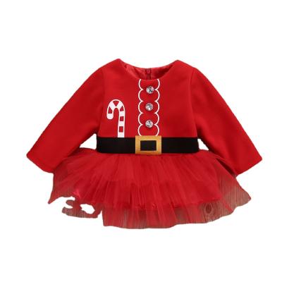 China Christmas Baby Dress Regular Princess Toddler Baby Girl Clothes Tulle Tutu Dress Party Outfits Costume 0-24M for sale