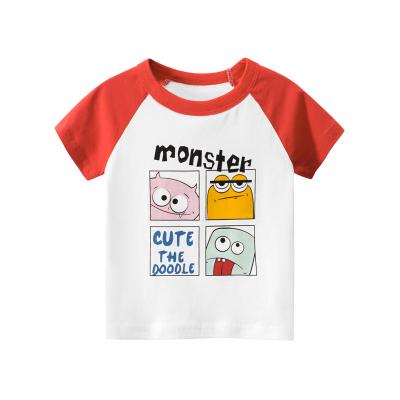 China 3-8 years old Korean high quality children's moisture wicking t-shirt for boys and girls for sale