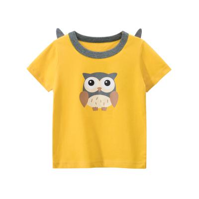 China Moisture Wicking Newly Designed 100% Cotton Soft Touch Children's T-shirt Summer Clothing for sale