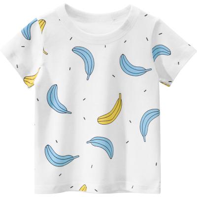 China Moisture wicking summer new children's breathable cotton T-shirt round neck short sleeve bottoming top half-sleeved children's clothing for sale