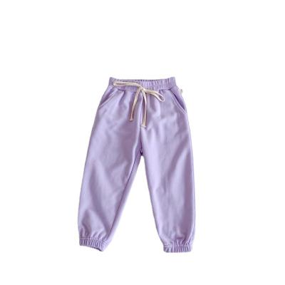 China Teenage Boys Pants Boy Pants Children's Casual Pants Sweatpants Solid Soft Full-Length Girl Casual Pants for sale