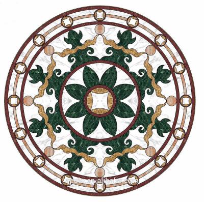 China Jet Medallion Thin Laminated Natural Water-jet Marble Stone Medallions Water Jet Marble Designs Marble Factory Price for sale