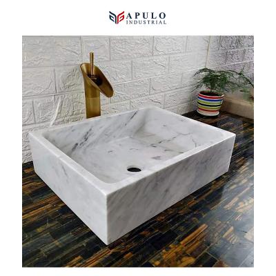 China China Modern Kitchen Freestanding Rectangle Classic White Marble Pedestal Round Square Stone Wash Hand Basin Bathroom Sink for sale