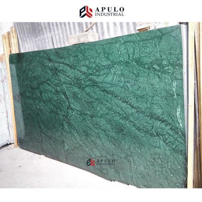 China China Modern Custom Export Striped Emerald Verde Dark India Green Marbl Polish Marble Flooring Tile Big Slab Marble Flooring Stone for sale