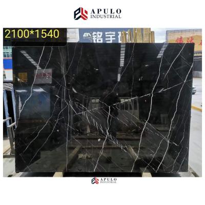 China Modern direct black marble pietra black marble venato nero marmo Yunfu Belgium factory background Yunfu marble black white black marble for sale