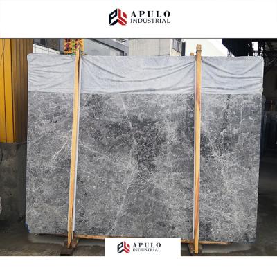 China Blue Marble Slab and Factory Direct Modern Cloudy Gray Tundra Marble Tundra Tile for sale