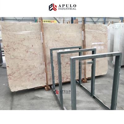 China Modern temple modern beige red white rose vein floor crema de bianco bianco turkish perlino tiles rosa aurora tile turkey rosalia marble slab for sale