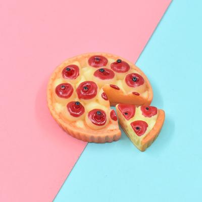 China DIY KITCHEN Fridge Magnets Creative Stationery Resin Pie Pizza Candy Food Design Purse Sticker Drinking Toys for sale