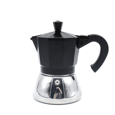 China Wholesale custom classic moka pot coffee maker coffee machine filter metal coffee pot for sale