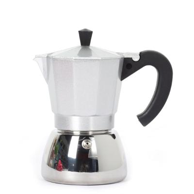 China Eco-friendly custom portable stovetop moka pot stainless steel filter coffee machine maker for sale