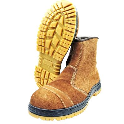 China Steel Toe 2022 Hot sale high top brown suede leather work boots for sale