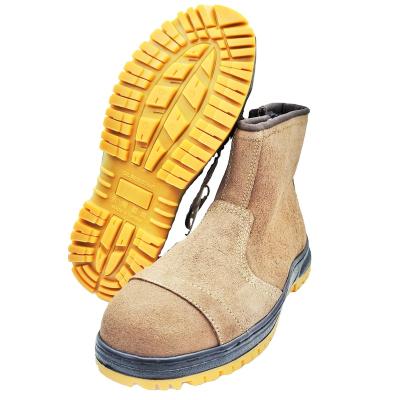 China Steel Toe 2022 Hot sale high top light brown suede leather leather boots for sale