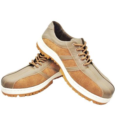 China Anti-Odor Taiwan Made Brown color wide last genuine and suede casual leather shoes for men for sale