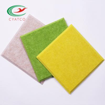 China Highly Efficient Sound Absorption Polyester Sound Absorbing Wall Panel Sound Absorbing Wall Panels Acoustic Fiber Wall Panel for sale