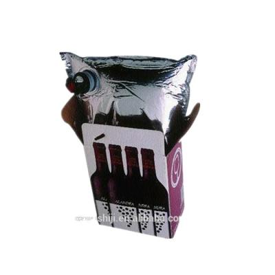 China Aseptic Aluminum Foil Wine Bag, Juice, Water, Oil Bag In Box With Tap Valve for sale