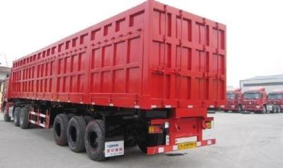 China Hydraulic Cylinder Heavy Duty Dump Truck Trailer 3 Axles For Sand Stone Transportion for sale