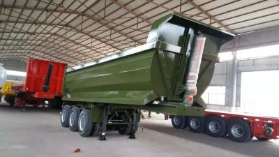 China 3 Axles Dump Tractor Trailer , Semi Dump Trailers 45T Capacity SGS for sale