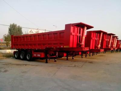 China Hek achter Trailer Dump Truck, Semi Tipper trailer voor Transport Steen van het Zand Te koop