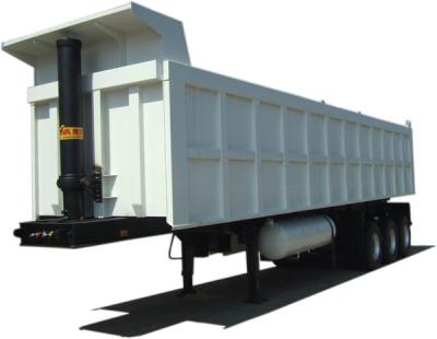 China Diesel Rear End Dump Truck Trailer 3 Axles With Leaf Spring Suspension for sale