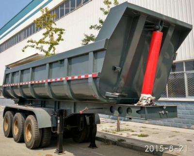 China Hydraulic Rear End Dump Oplegger met U-vormige Tipping Trailer Te koop