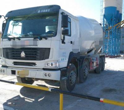 China Self Loading Mixer Cement Truck 8x4 With Eton Mixer Pump , Concrete Agitator Truck for sale