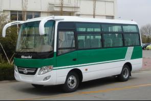 China 30 Seats Mini Van Bus Diesel Rear Engine Double - Leaf Foldable Door for sale