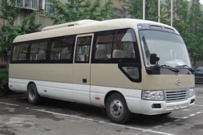 China 7 Meter Long Business Mini Van Bus voor recreatieve 23 zetels met kussen Te koop