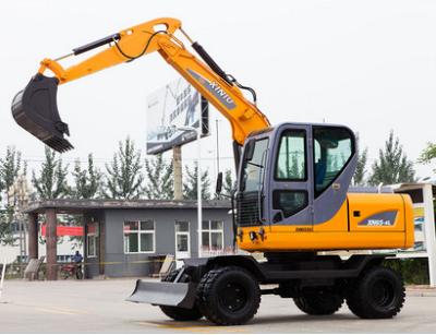 China Mini wheel Excavator , Hydraulic Crawler Excavator Low Fuel Consumption for sale