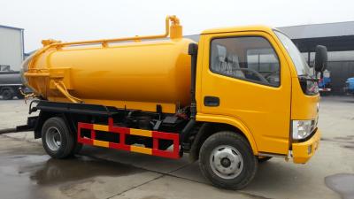 China Abwasserkanalsaug-LKW-Tanker dongfeng 5000 Liter Abwasser, die LKW für Verkauf saugen zu verkaufen