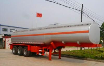 China Steel Material 60 CBM Oil Tank Trailer 3 Axles Tanker Semi Trailer For Oil Fuel Transporting for sale