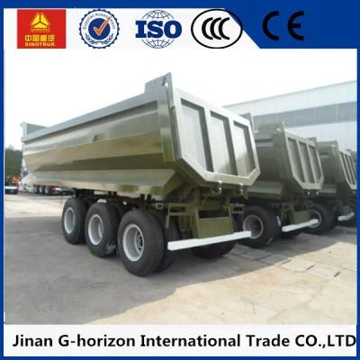 China High Strength 3 Axles 70 Tons Steel Hydraulic Rear End U shaped Dump Semi Trailer for sale