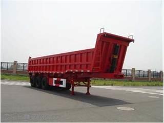 China Van de de Vrachtwagenaanhangwagen van de drie Assen Hydraulische Stortplaats de Kippers Semi Aanhangwagen 60 - 80 Ton Te koop