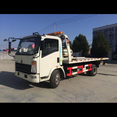 China Personen des Autotransporter-Seat der Flachbettabschleppwagen Wrecker-LKW-Straßen-Schleppen-LKW-2 zu verkaufen