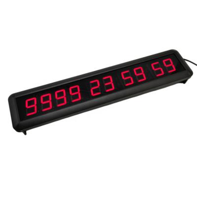 China Commercial Home Sports 1.8 Inch 10 Digit Led Digital Countdown Timer Clock Days Hours Seconds Minutes for sale