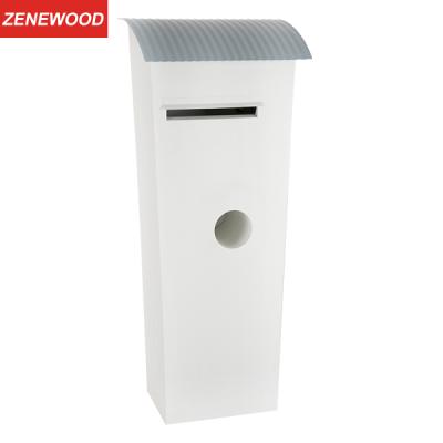 China Zenewood Standing Galvanized Steel Standing Mailbox Letter Box Lockable Flat Mailbox / W1506 for sale