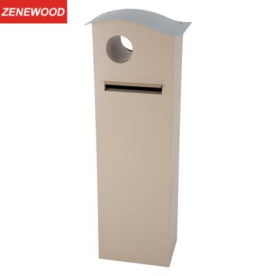 China Zenewood Standing Galvanized Steel Standing Mailbox Letter Box Lockable Flat Mailbox / W1522 for sale