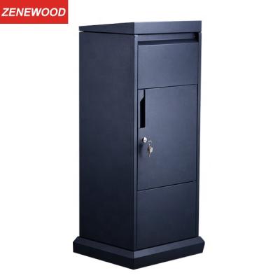 China Zenewood Standing Galvanized Steel Huge Outdoor Standing Home Parcel Delivery Drop Parcel Box /WPB005 for sale