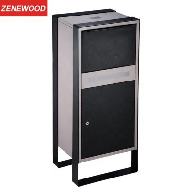 China Zenewood Outdoor Steel Standing Parcel Delivery Drop Parcel Standing Home Box With LED /WPB010 for sale